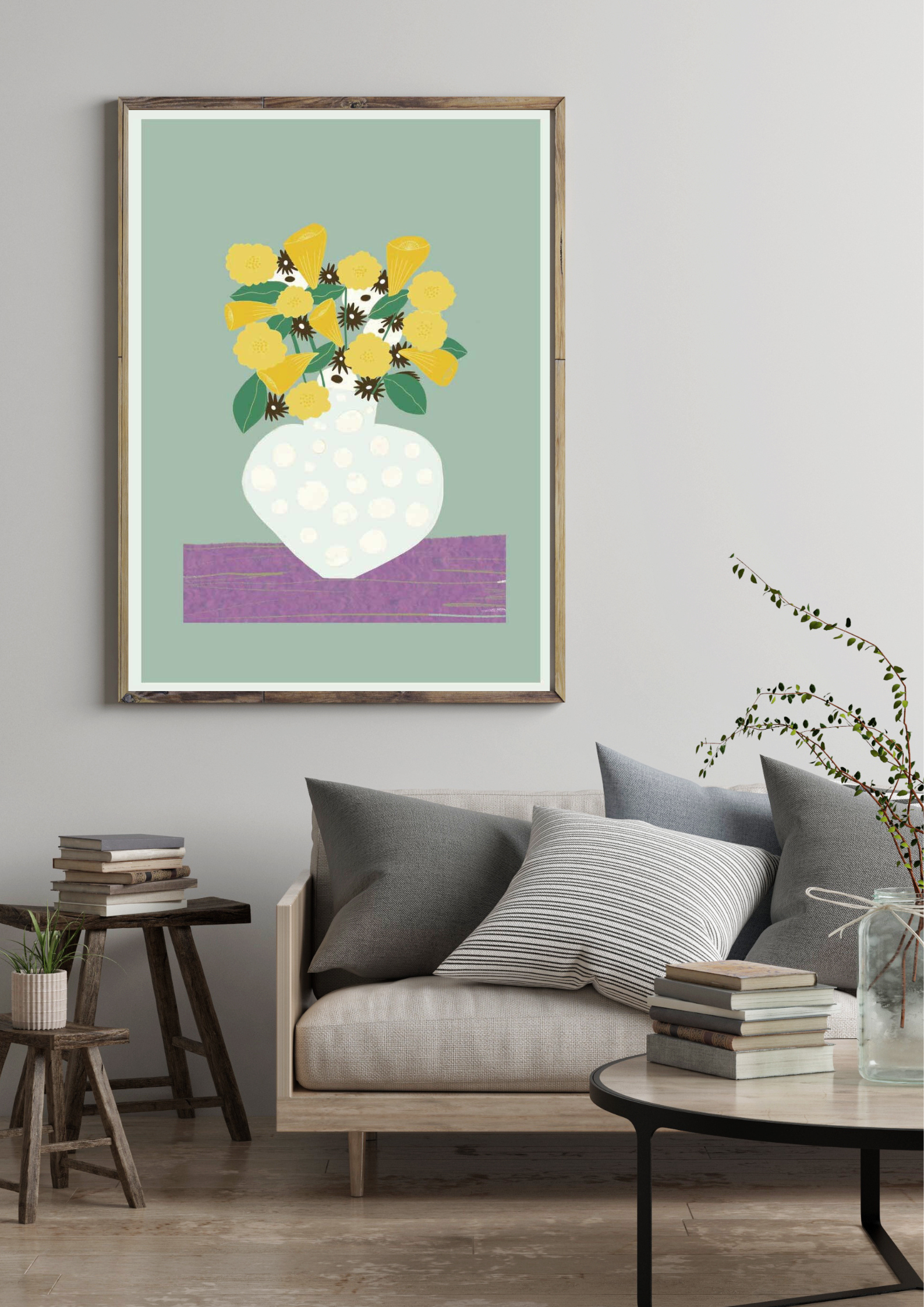 Tundra Still Life with Flowers - ツンドラの花の静止画