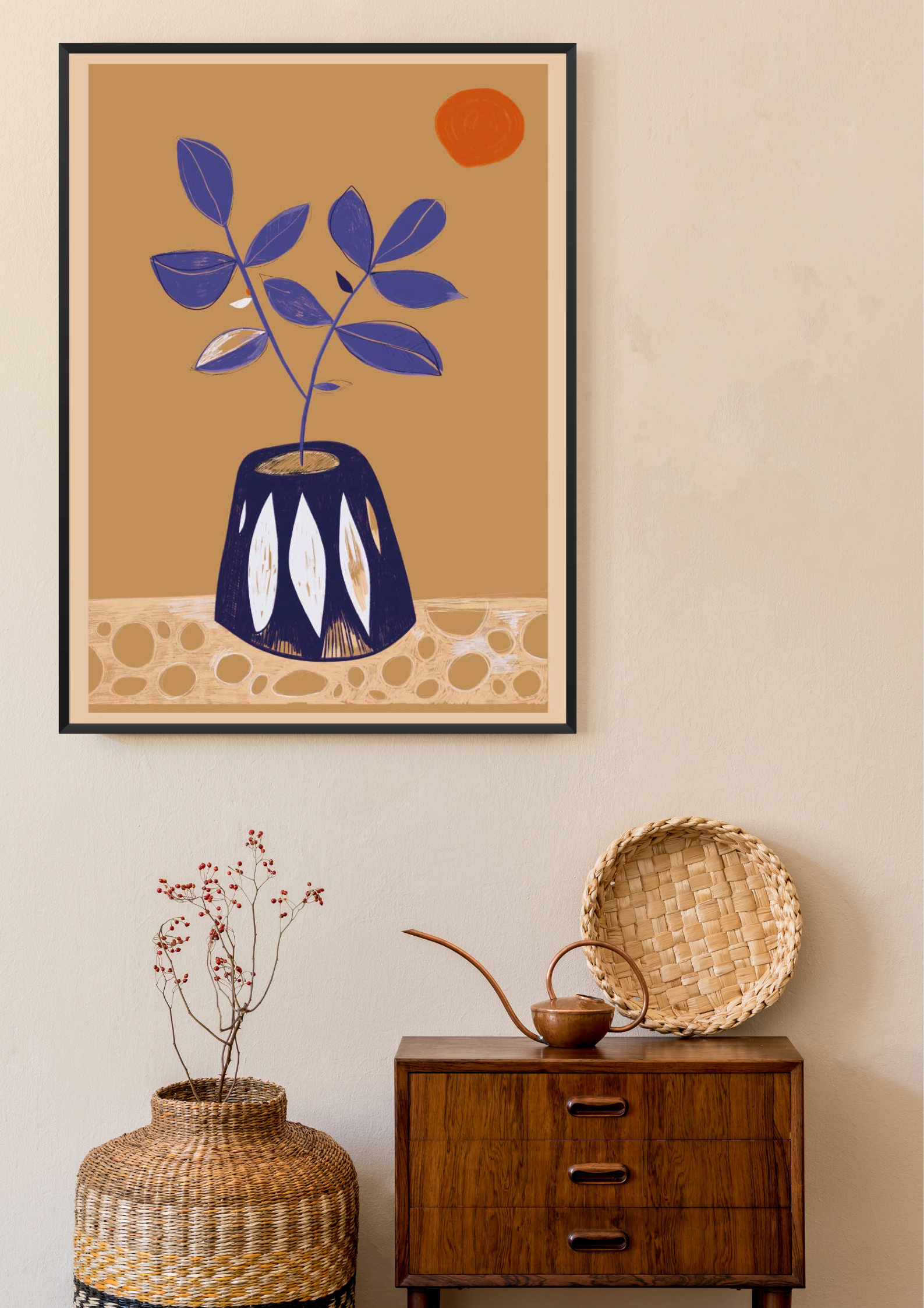 Mediterranean Still Life with Flowers - 地中海の花の静止画