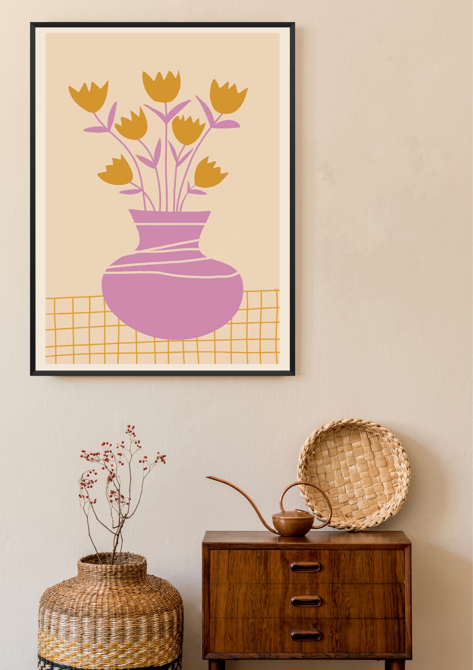 Monsoon Still Life with Flowers - モンスーンの花の静止画