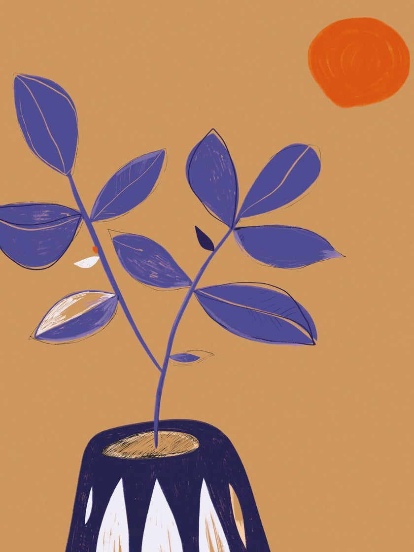 Mediterranean Still Life with Flowers - 地中海の花の静止画