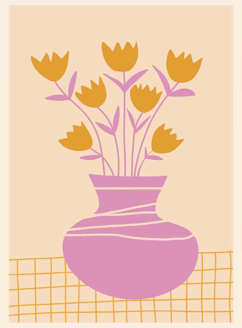 Monsoon Still Life with Flowers - モンスーンの花の静止画