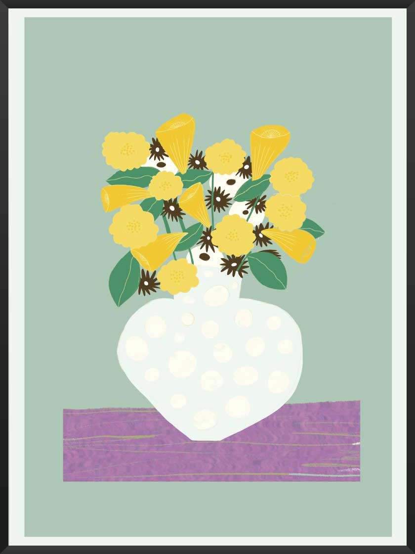 Tundra Still Life with Flowers - ツンドラの花の静止画