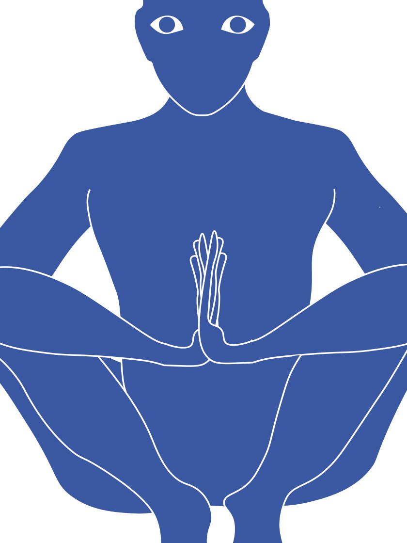 Malasana Yoga Pose - マラーサナヨガポーズ ポスター