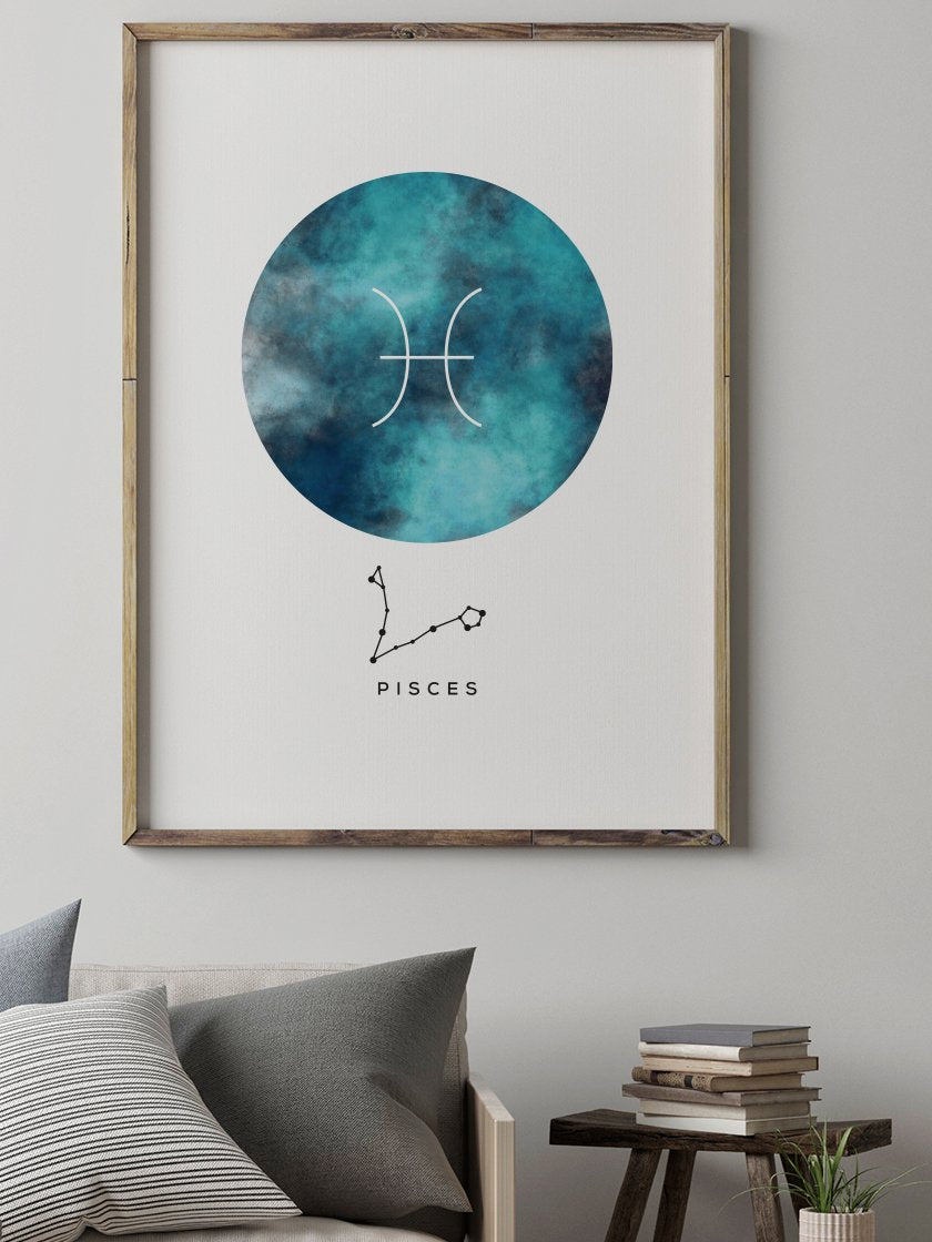 Pisces 魚座 - 魚座 星座ポスター