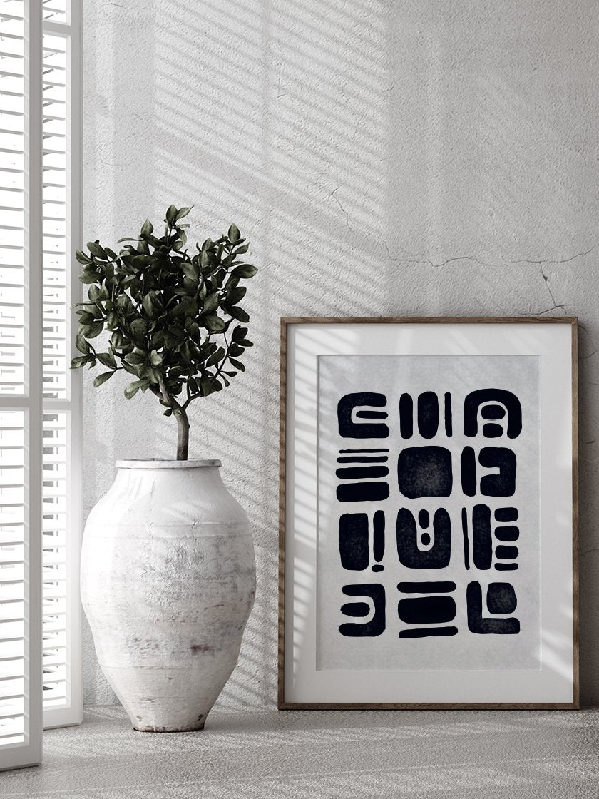 Abstract Cutout - 抽象思考 切り絵ポスター
