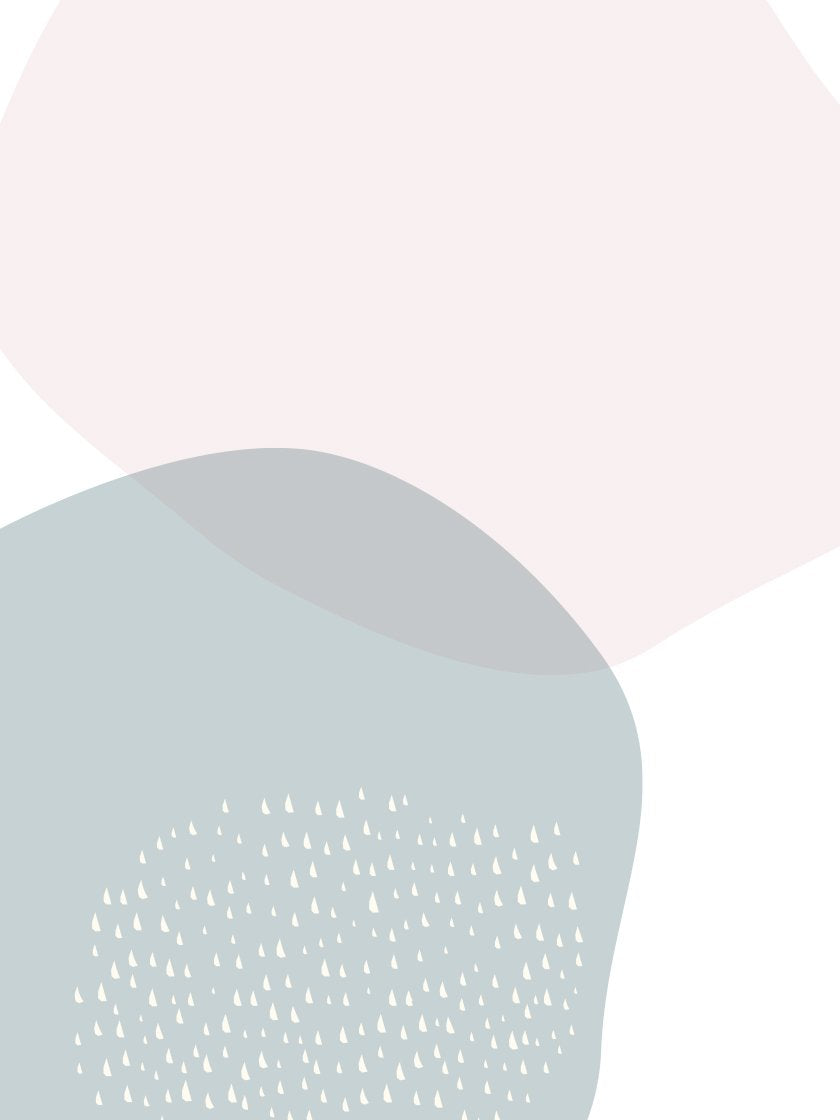 Blue and Pink Circle Pastel Shapes - ブルーとピンク パステルサークルシェイプス ポスター