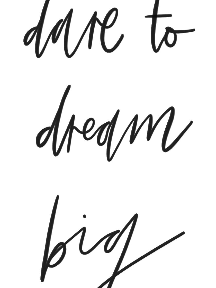 Inspirational Dream Big - 大きな夢を ポスター