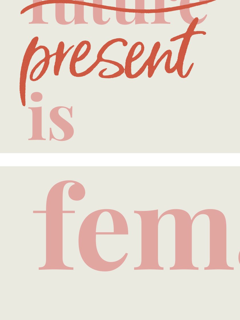 The Present Is Female! - 女性たちへ ポスター