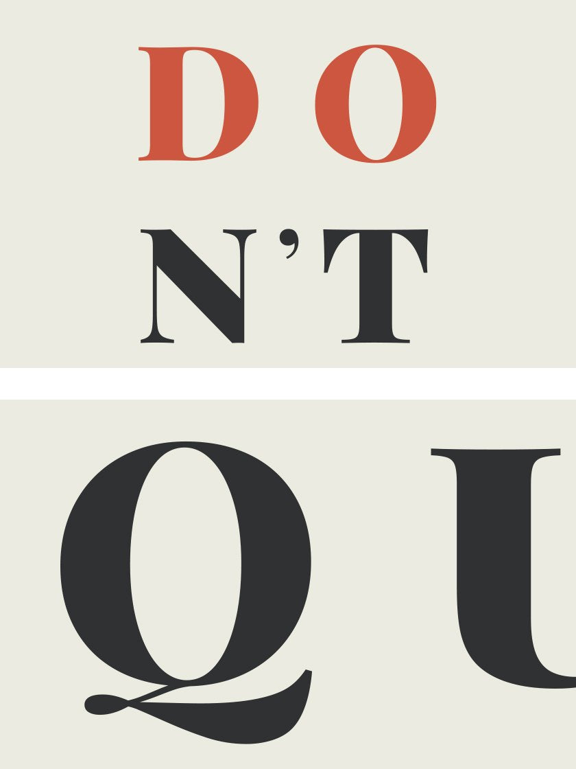 Don't Quit! Do It! - 諦めないで! ポスター
