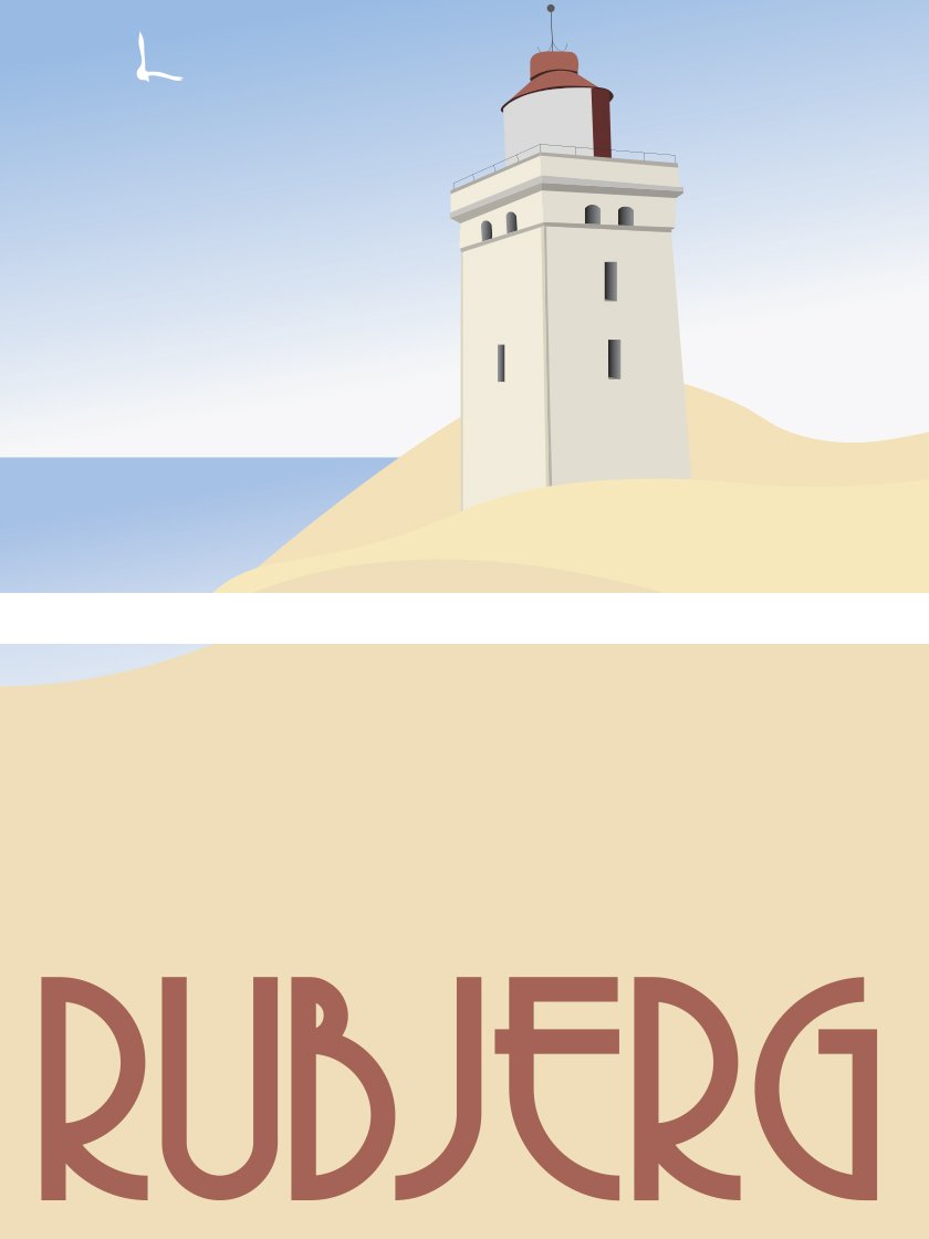 Rubjerg Knude - デンマークの灯台 ポスター