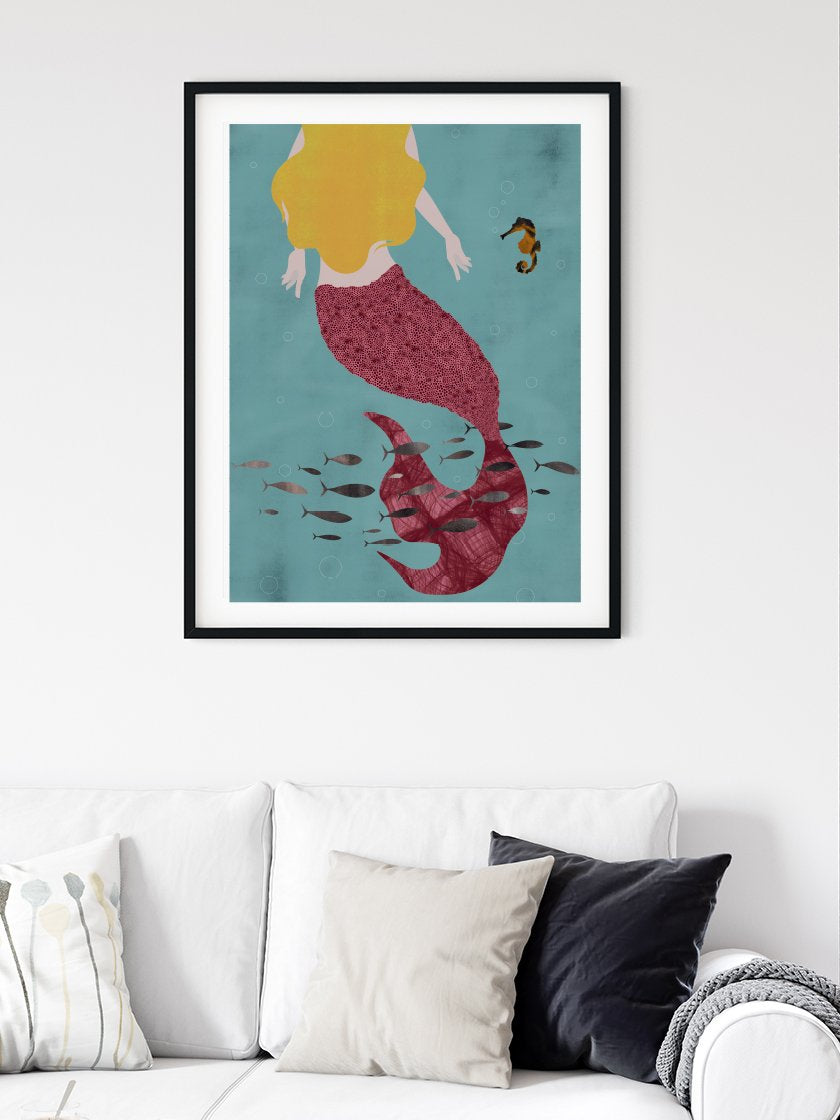 The Little Mermaid by Andersen - 人魚姫byアンデルセン ポスター