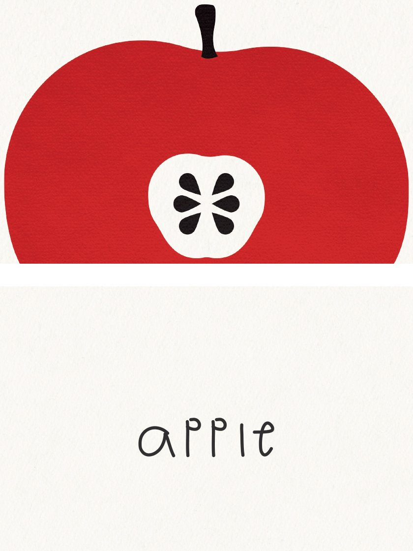 Apple - リンゴ キッズルームポスター