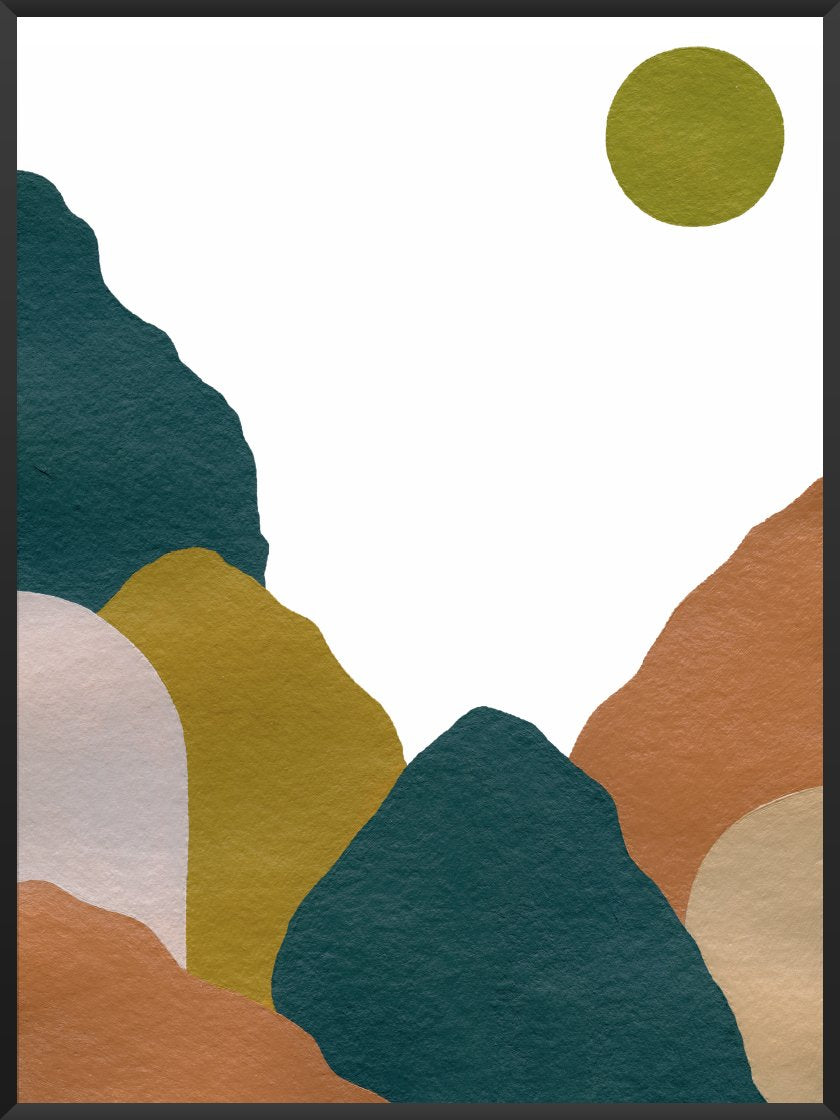 project-nord-abstract-blue-mountains-poster-in-interior