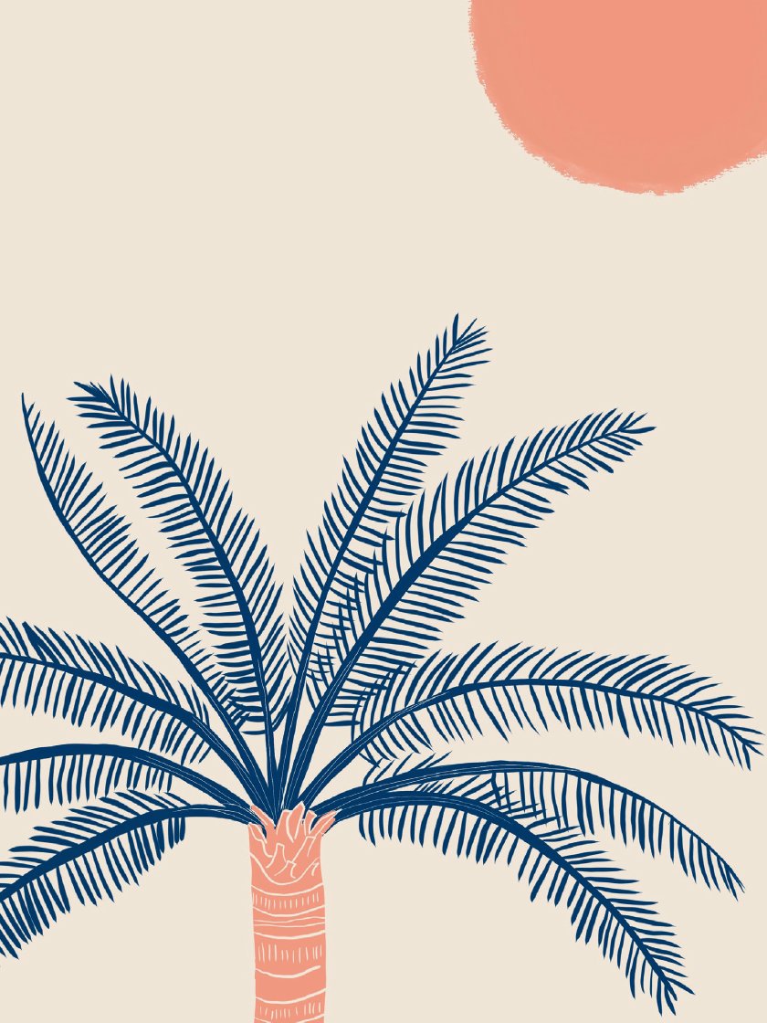 Tropical Palm - 南国のヤシの木 ポスター