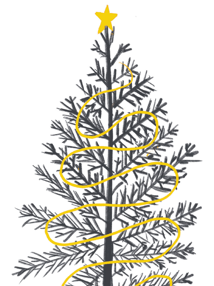 Minimalist Christmas Tree - ミニマリストクリスマスツリー ポスター