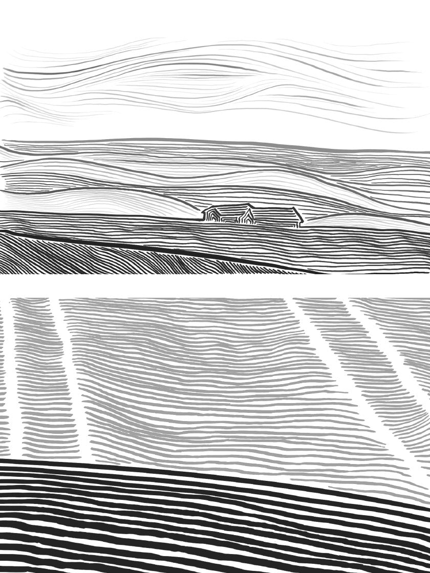 Danish Countryside - デンマークの片田舎 ポスター