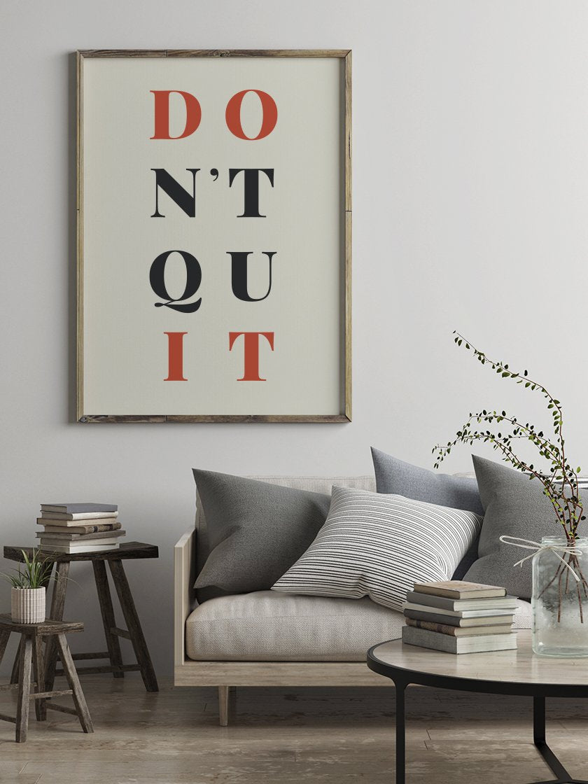 Don't Quit! Do It! - 諦めないで! ポスター