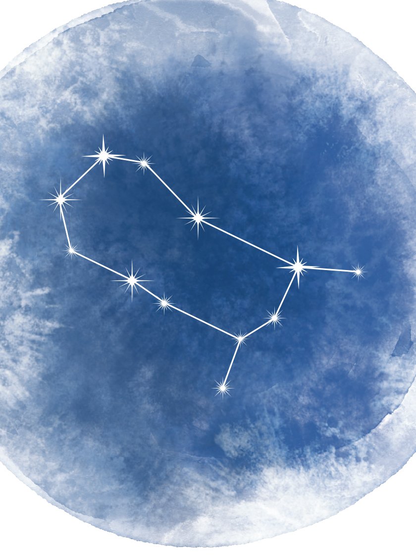 Gemini Watercolour 双子座 - 双子座 水彩 星座ポスター