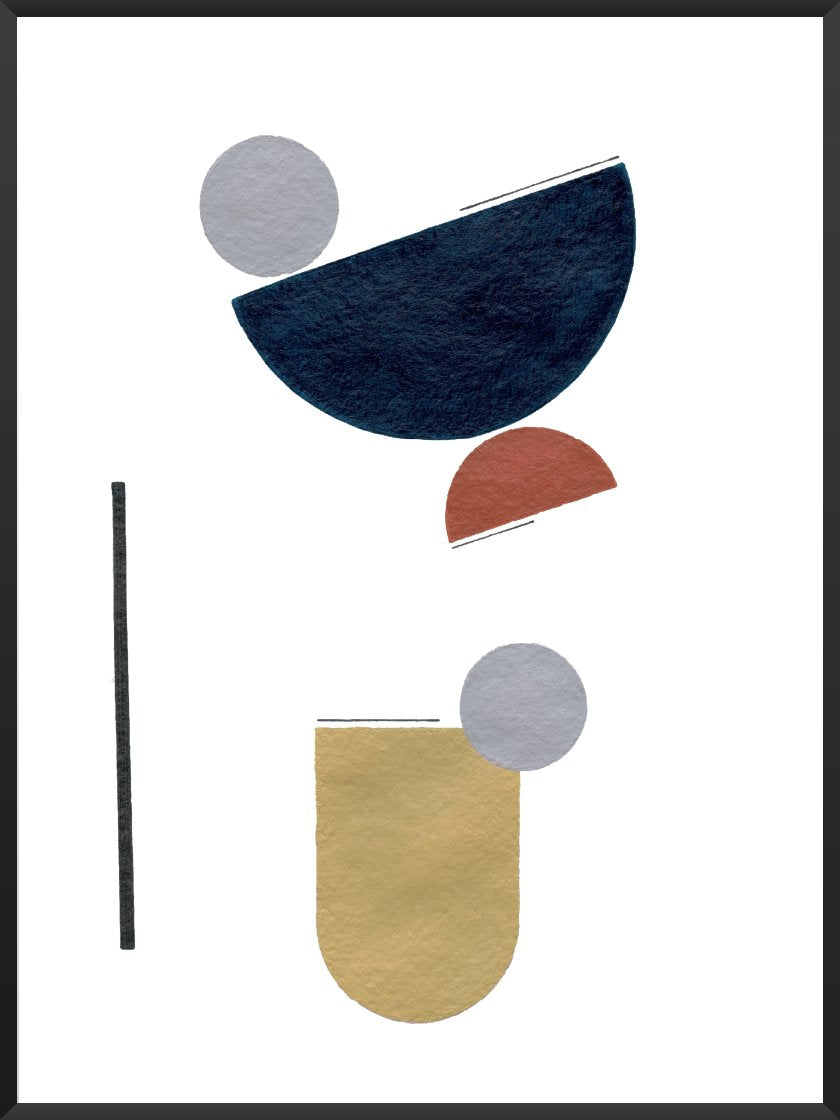 Abstract Geometric Textures - 幾何学様式の質感 ポスター