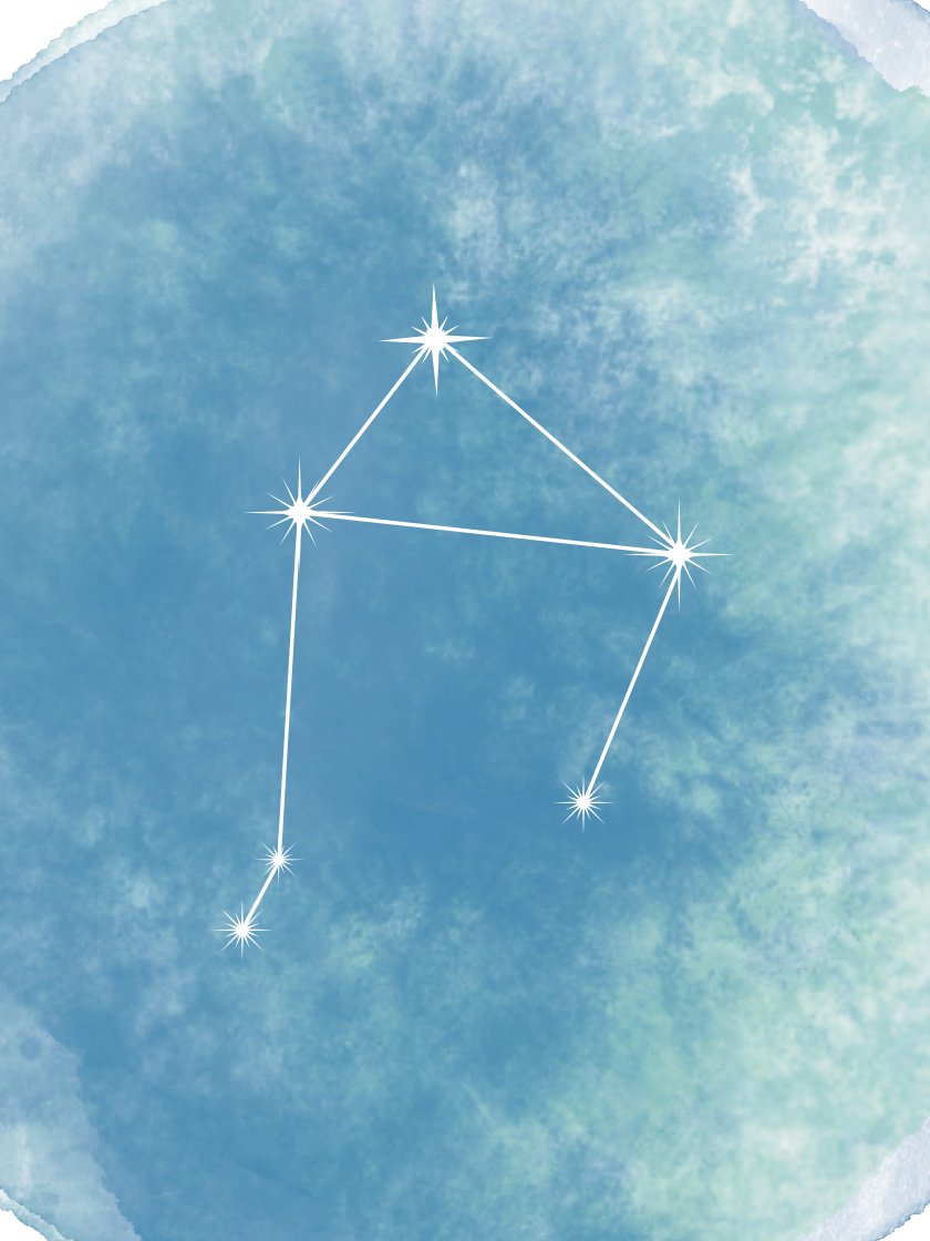 Libra Watercolour 天秤座 - 天秤座 水彩 星座ポスター