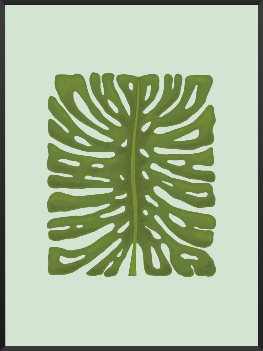 Monstera Leaf - モンステラリーフ ポスター