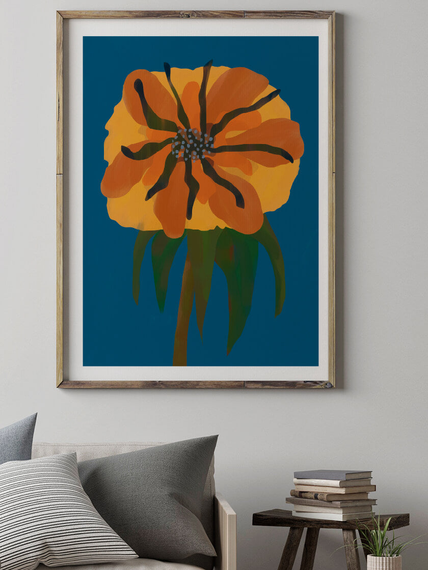 Orange Peony - オレンジの牡丹