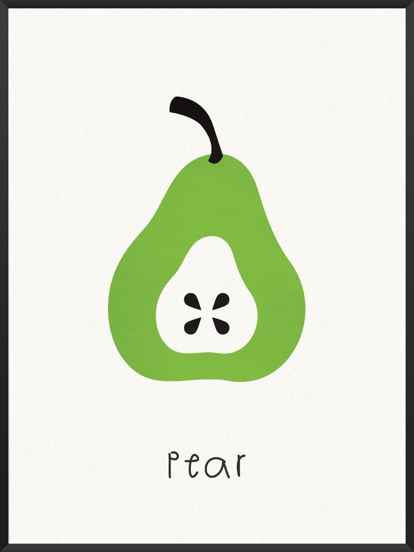 Pear - 洋ナシ キッズルームポスター