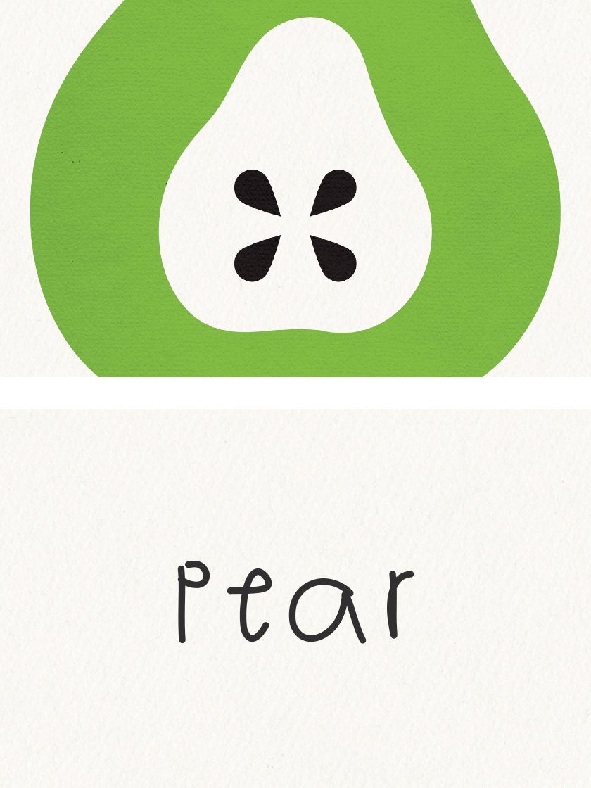 Pear - 洋ナシ キッズルームポスター
