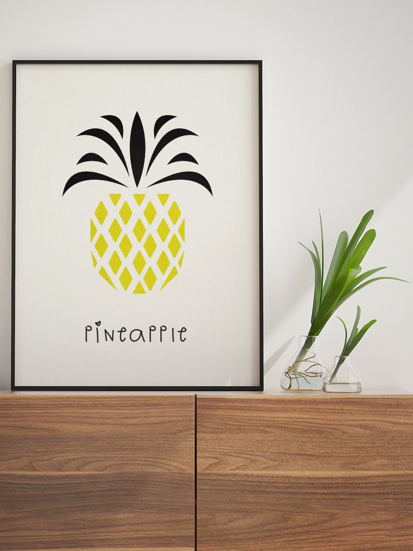 Pineapple - パイナップル キッズルームポスター