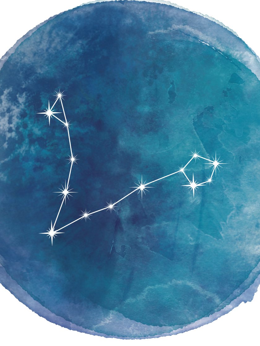 Pisces Watercolour 魚座 - 魚座 水彩 星座ポスター