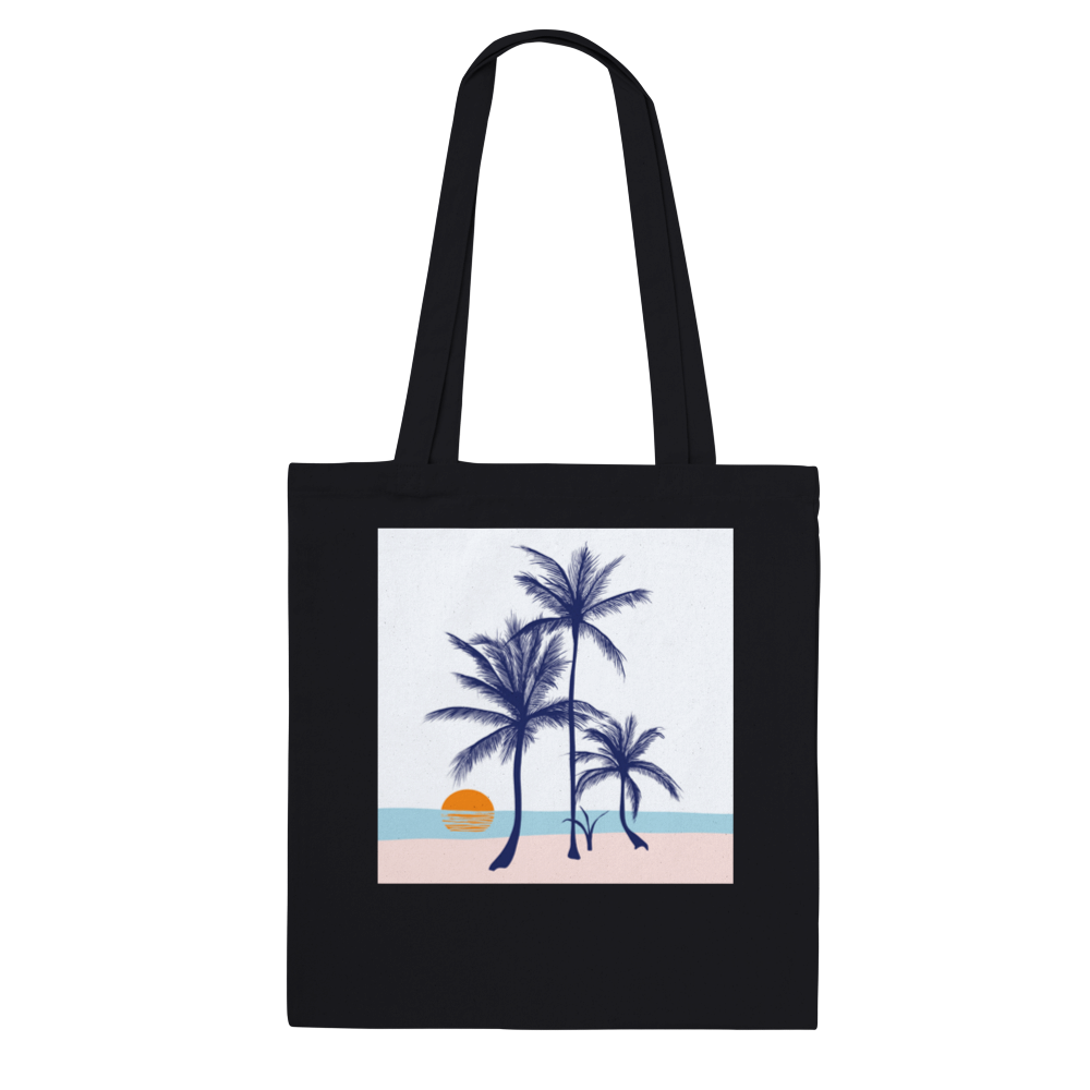 Palms On The Beach Tote Bag -  ヤシの木とビーチトートバッグ