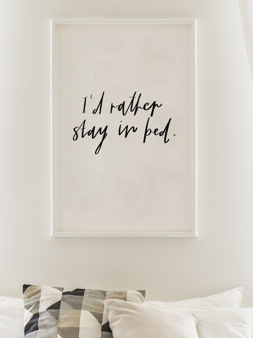 Stay in Bed - もっと寝ていたい ポスター