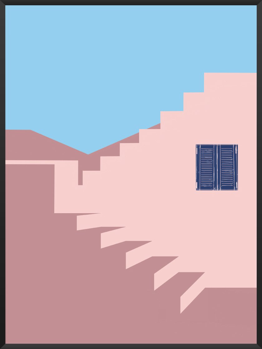 Mediterranean View - 地中海の景色 ポスター