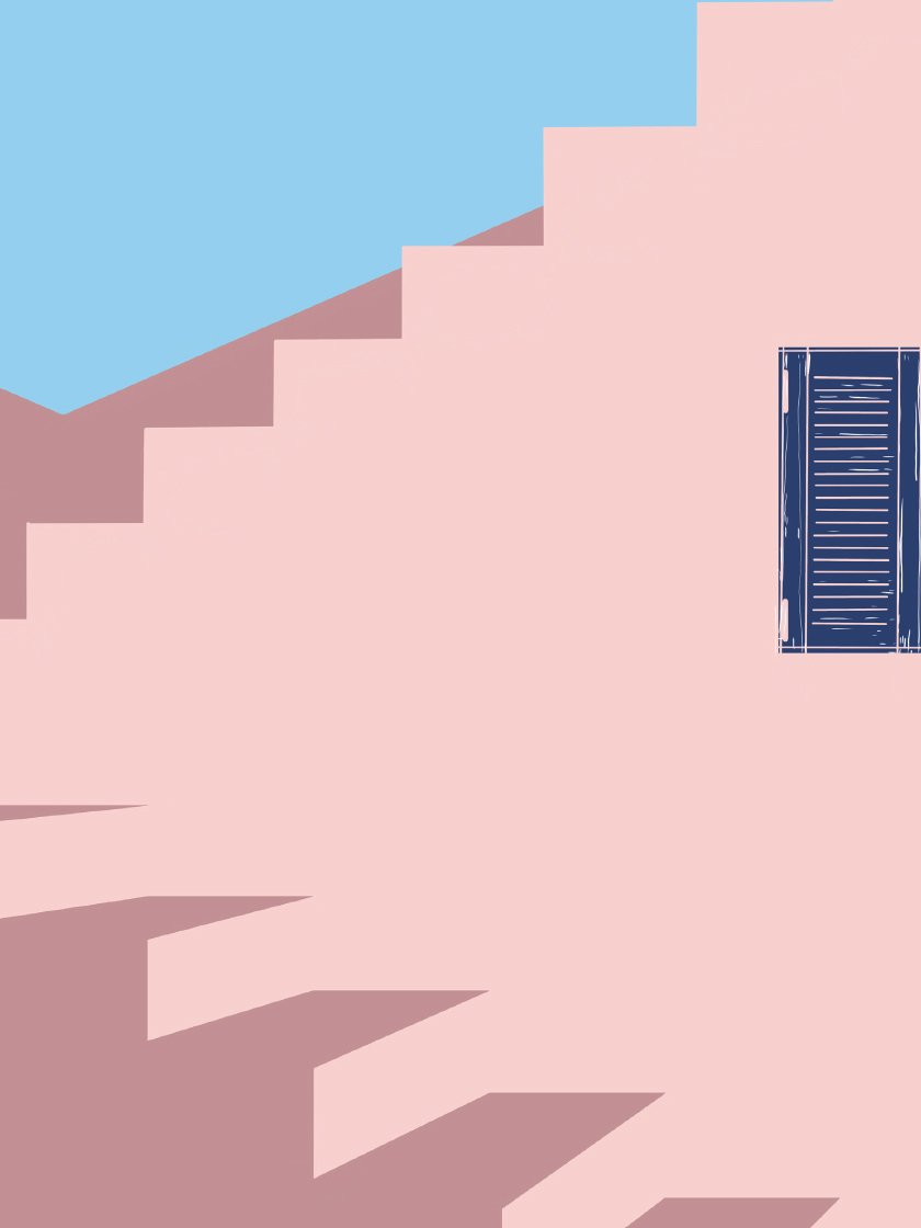 Mediterranean View - 地中海の景色 ポスター