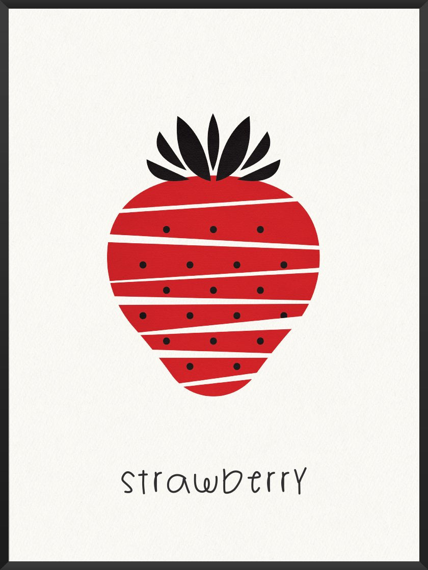 Strawberry - イチゴ キッズルームポスター