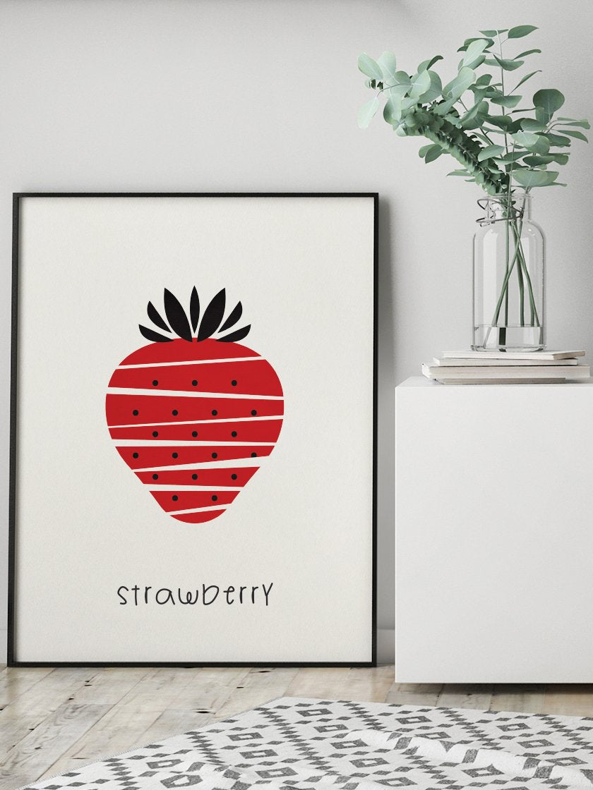 Strawberry - イチゴ キッズルームポスター