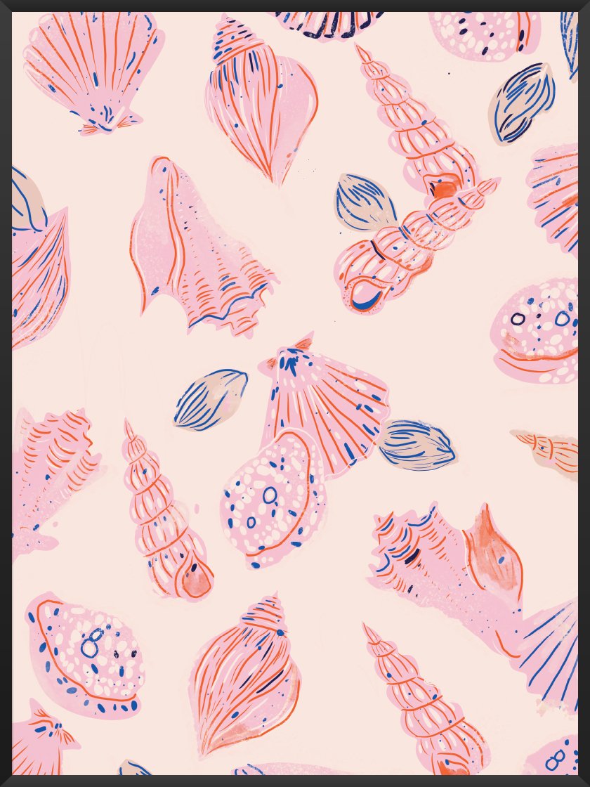 Summer Shells - 貝殻 ポスター