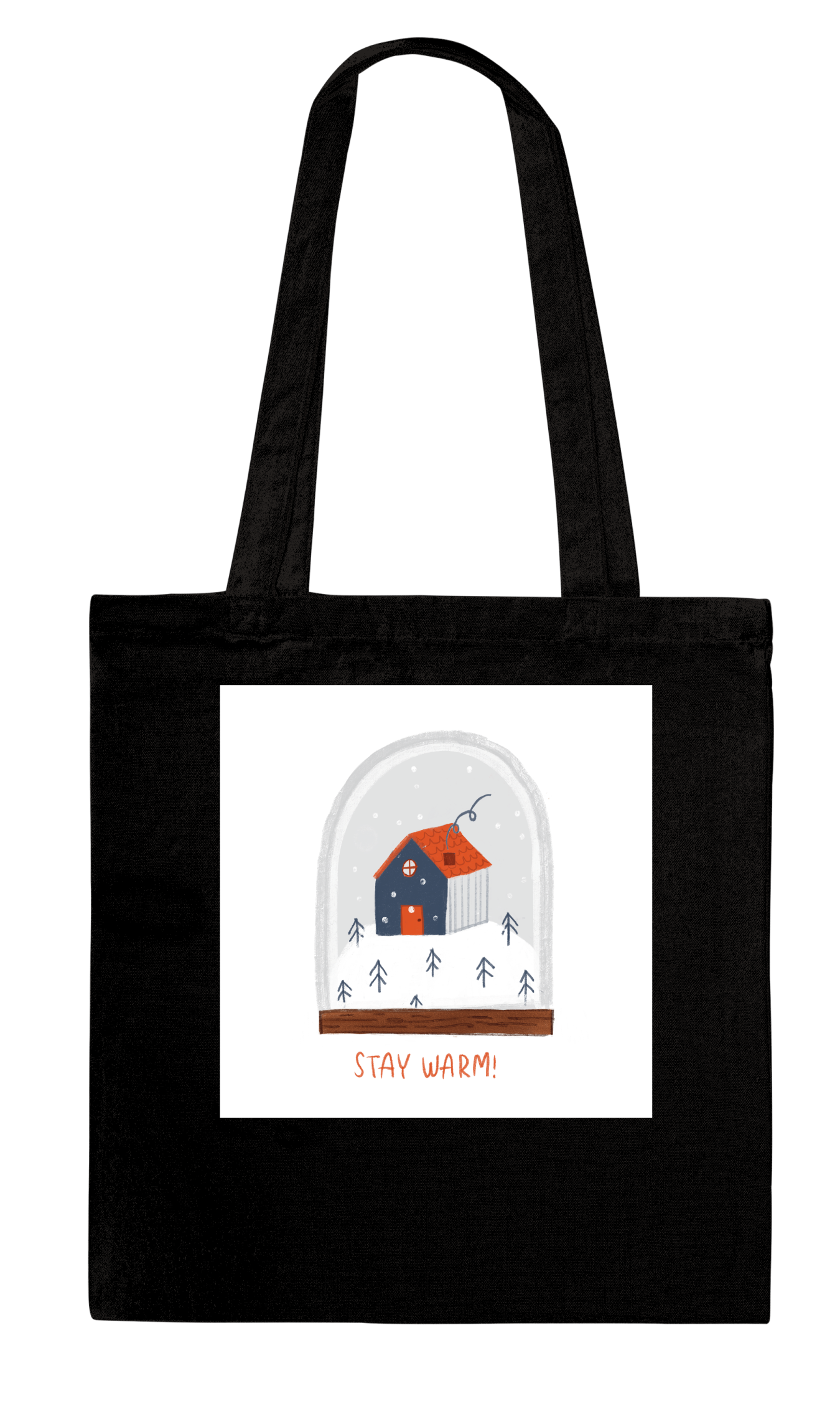 Christmas House Tote Bag -  クリスマスの我が家トートバッグ
