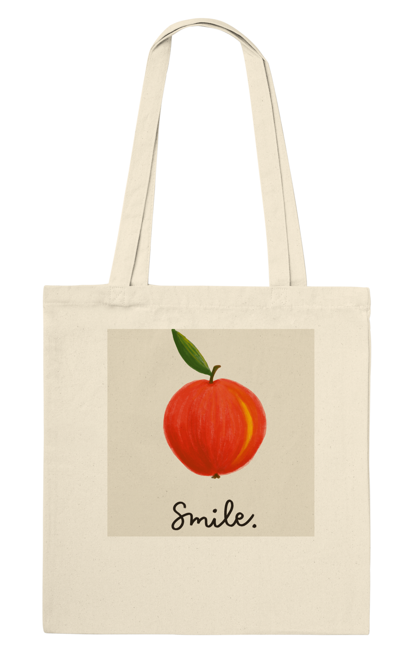 Smiling Apple Tote Bag -  スマイリングアップルトートバッグ