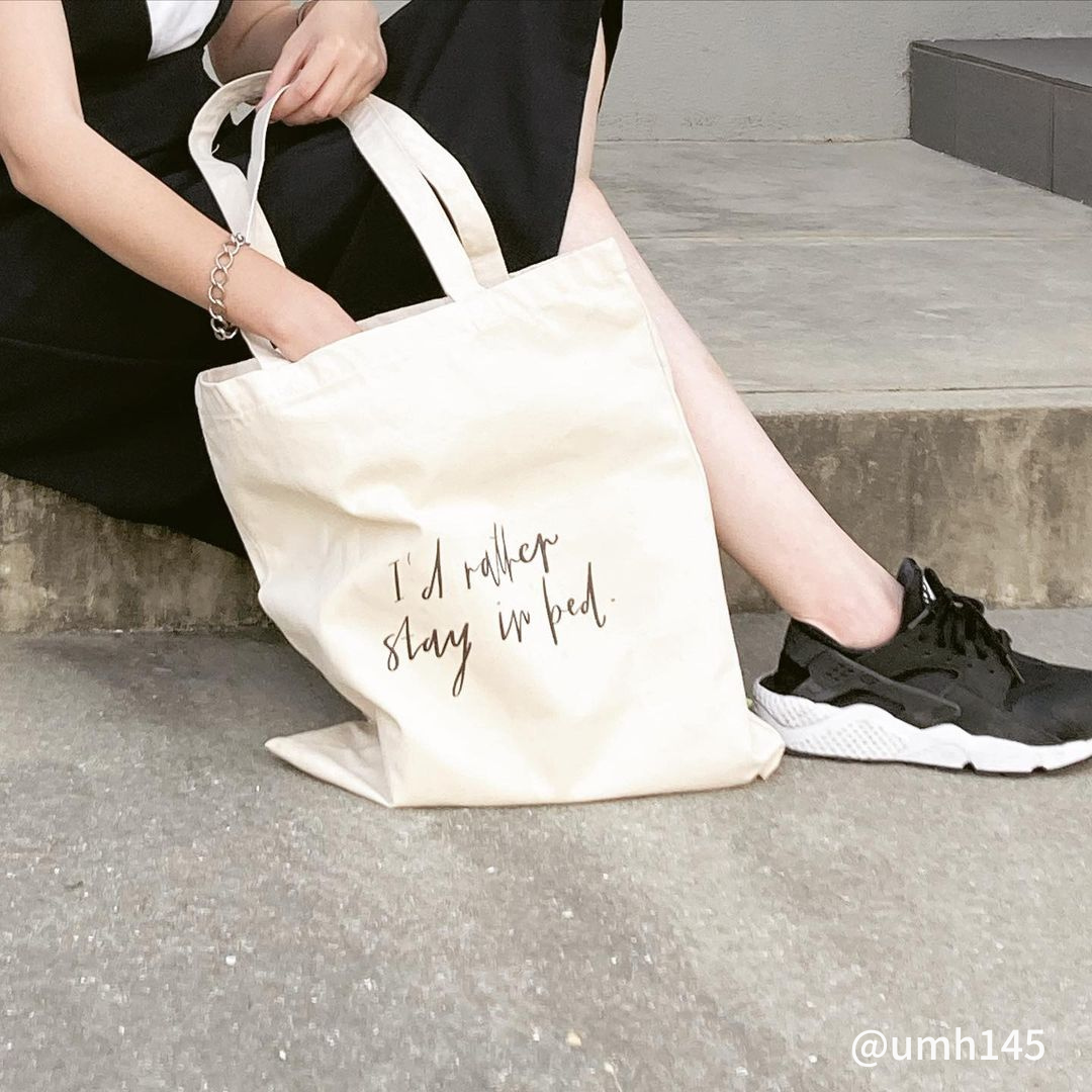 Stay In Bed Tote Bag -  もっと寝ていたいトートバッグ