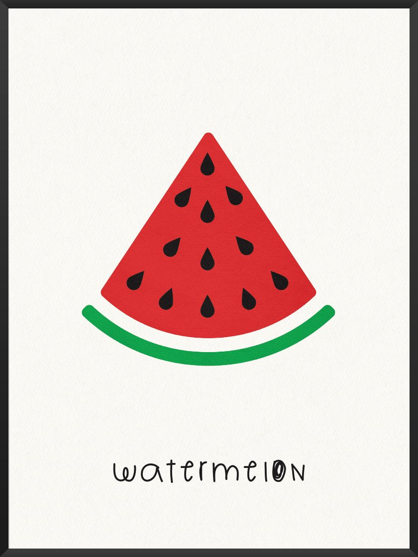 Watermelon - スイカ キッズルームポスター