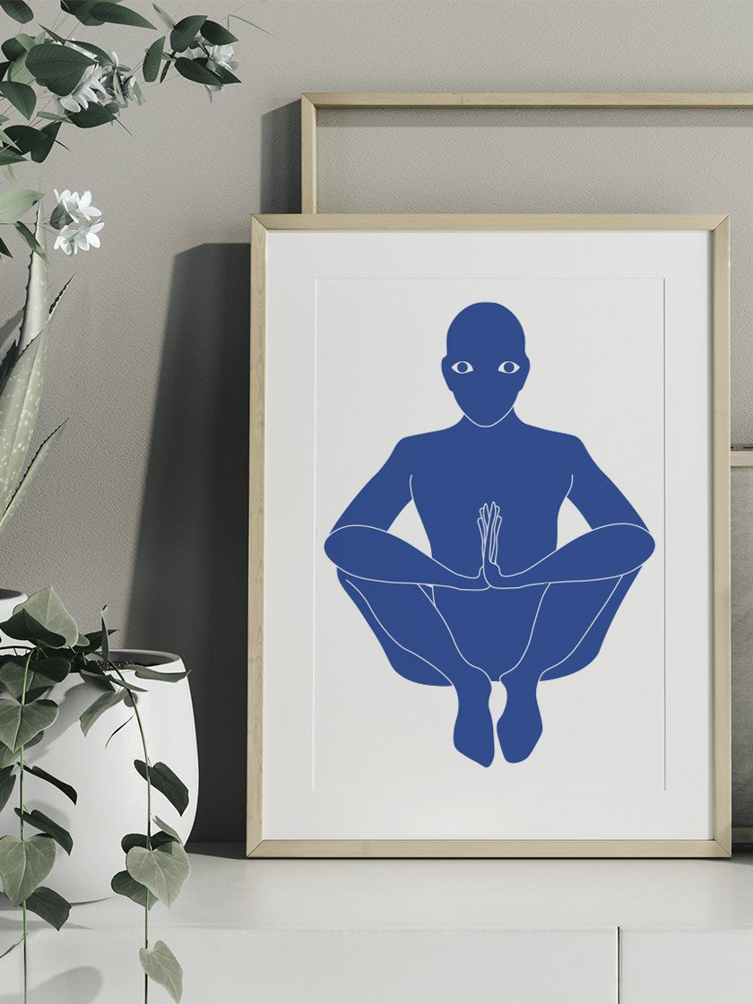 Malasana Yoga Pose - マラーサナヨガポーズ ポスター