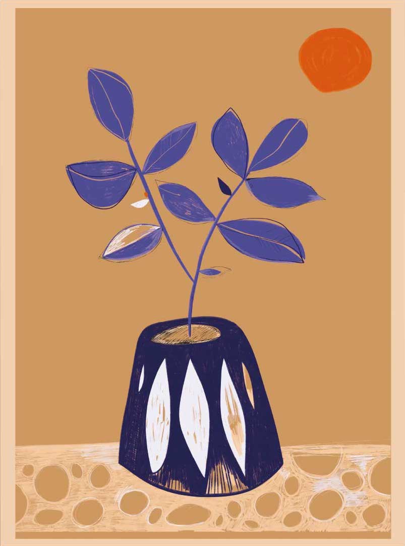 Mediterranean Still Life with Flowers - 地中海の花の静止画