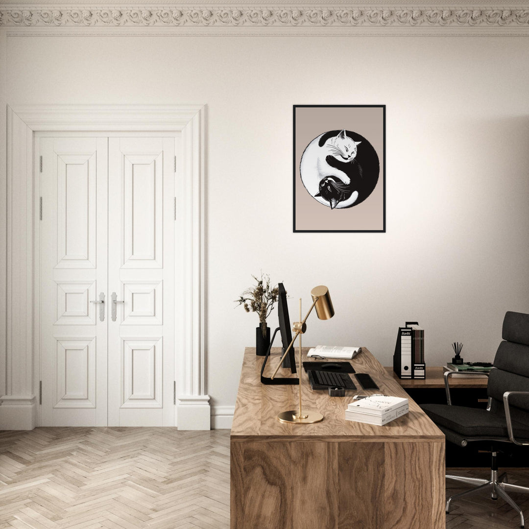 Yin Yang Cats poster - 陰陽猫