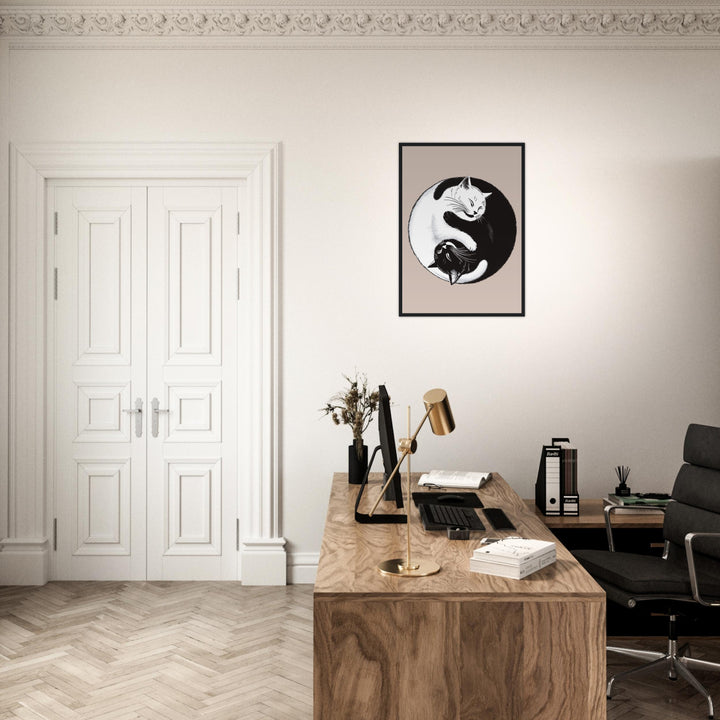 Yin Yang Cats poster - 陰陽猫