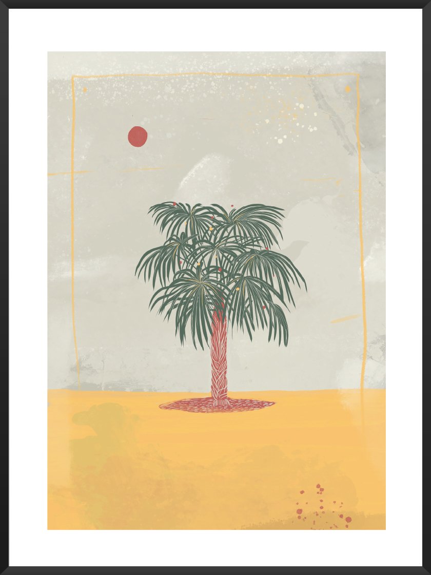 Summer Palm - 夏のヤシの木 ポスター