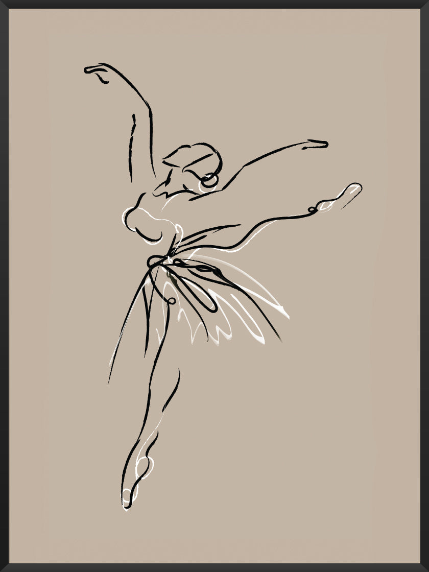 Abstract Ballerina - バレリーナ ポスター