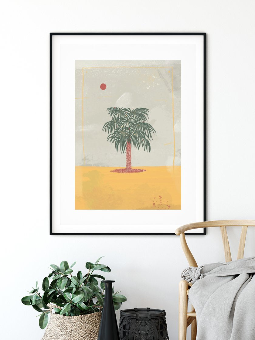 Summer Palm - 夏のヤシの木 ポスター