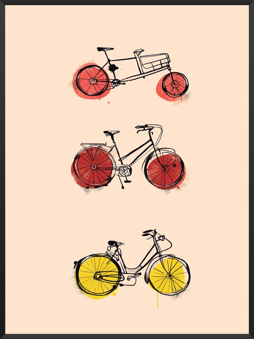 Canary Bike - カナリア色の自転車 ポスター