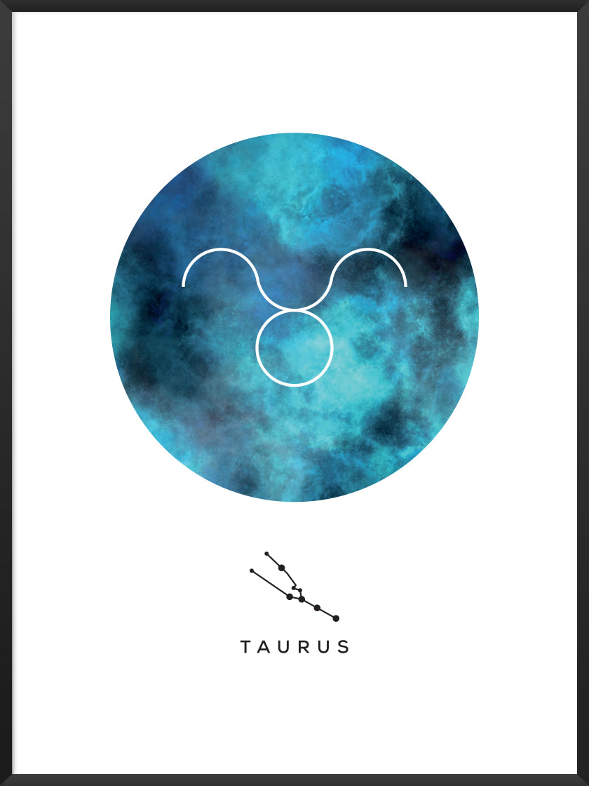 Taurus 牡牛座 - 牡牛座 星座ポスター